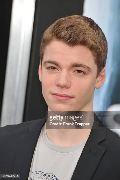 Actor Gabriel Basso arrives at the Premiere of Paramount Pictures' "Super 8" held at the Regency Village Theater in Westwood.