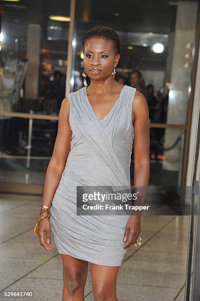 Actress Adina Porter arrives at the premiere of HBO's "True Blood'" Season 4 at the ArcLight Cinemas Cinerama Dome in Hollywood.