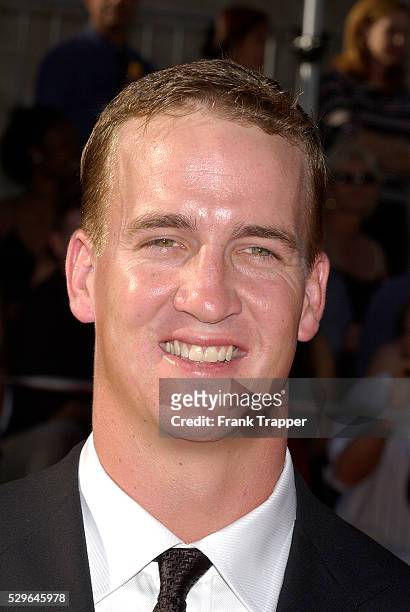 Indianapolis Colts quaterback Peyton Manning arrives at the 12th Annual ESPY Awards at the Kodak Theatre in Hollywood. Manning was nominated for...