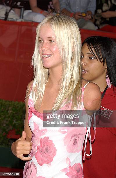 Thirteen-year-old surfer Bethany Hamilton arrives at the 12th Annual ESPY Awards at the Kodak Theatre in Hollywood. Hamilton won the award for Best...