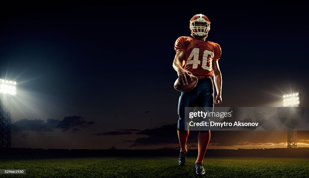 American football player