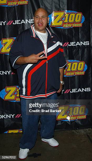 Hip-Hot artist Fat Joe arrives to the press room at Z100'S Zootopia 2005 at Continental Airlines arena on May 22, 2005 in East Rutherford, New Jersey.