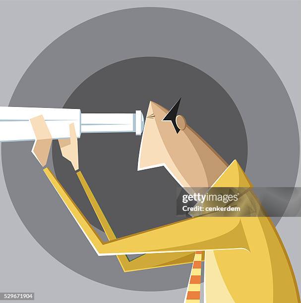business strategy - the bigger picture stock illustrations
