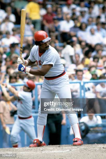 Outfielder Jim Rice of the Boston Red Sox, in the batters box during a game in July, 1978 against the Cleveland Indians at Municipal Stadium in...