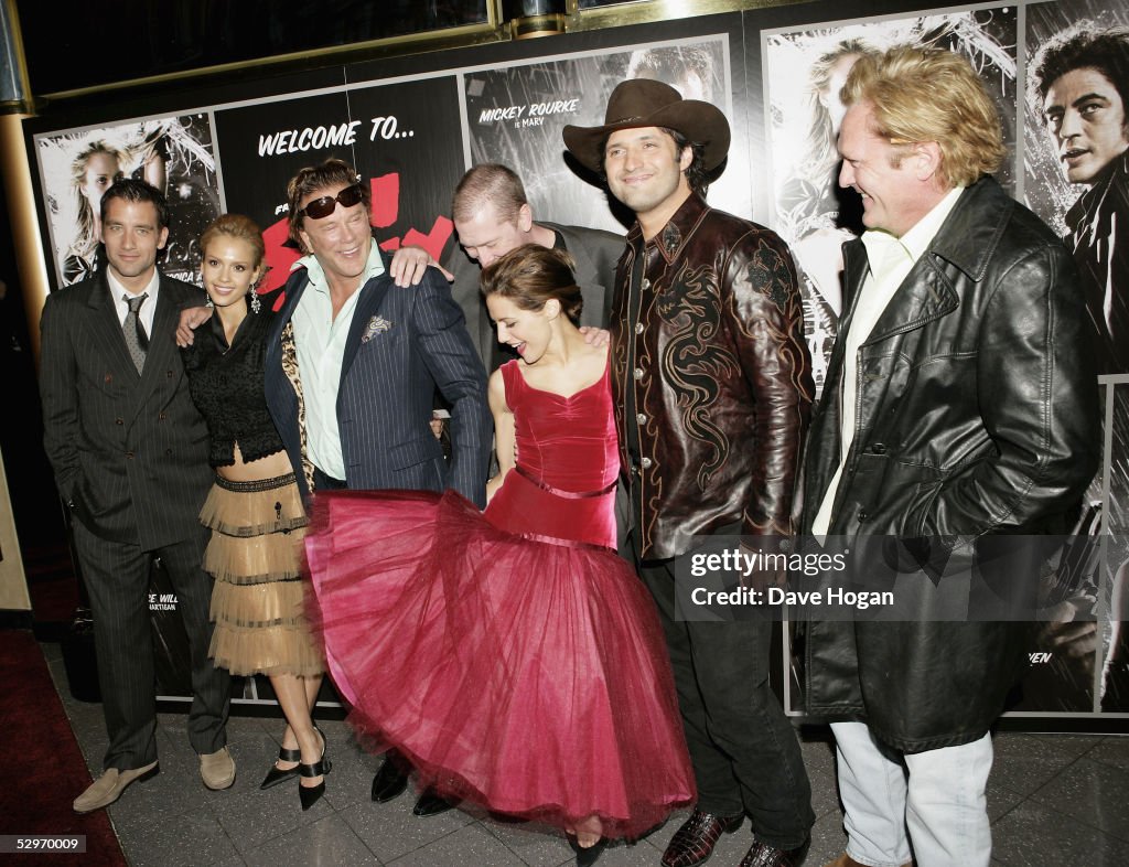 Actors Clive Owen, Jessica Alba, Mickey Rourke and Brittany Murphy