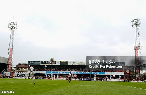 General view of Griffin Park during the Coca-Cola League One match between Brentford and Huddersfield Town at Griffin Park on April 23 2005, in...