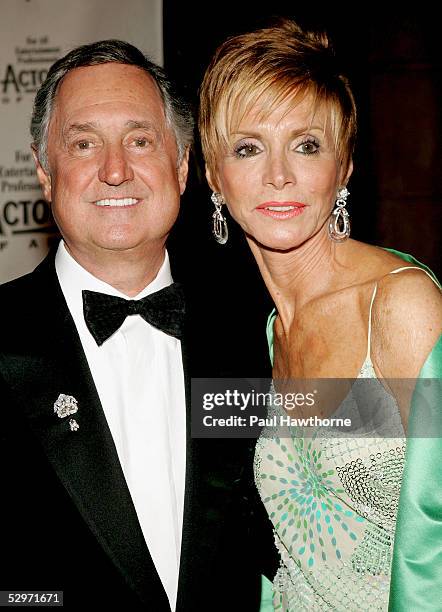 Musician Neil Sedaka and his wife Leba attend The Actors Fund of America "There's No Business Like Show Business" Gala at Cipriani 42nd Street May...