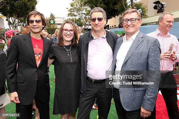 Executive Producer David Maisel, Producer Catherine Winder, Sony Pictures Motion Picture Group Chairman Tom Rothman and Kaj Hed, Chairman of Rovio...