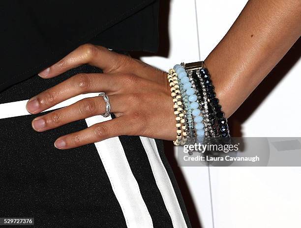 Sheetal Sheth, jewelry detail, attends 15th Annual Women Who Care Awards Luncheon at Cipriani 42nd Street on May 9, 2016 in New York City.