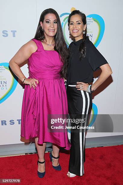 Actors Maysoon Zayid and Sheetal Sheth attend the 15th Annual Women Who Care luncheon benefiting United Cerebral Palsy of New York City at Cipriani...