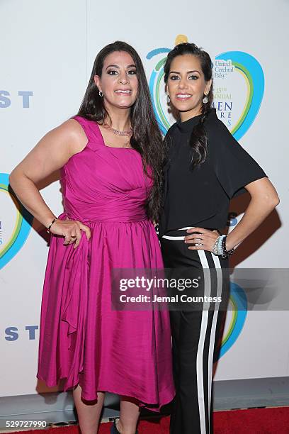 Actors Maysoon Zayid and Sheetal Sheth attend the 15th Annual Women Who Care luncheon benefiting United Cerebral Palsy of New York City at Cipriani...