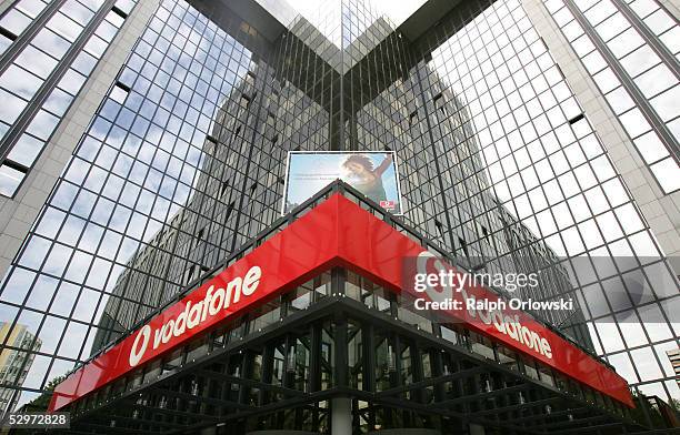 The German headquarters of British mobile telephone giant Vodafone is seen May 24, 2005 in Duesseldorf, Germany. Vodaphone announced a three percent...