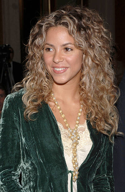 Singer Shakira is thanked for her support of Madrid's 2012 Olympic Bid at Madrid City Hall on May 24, 2005 in Madrid, Spain.