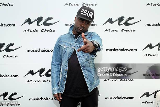 Rapper Havoc visits Music Choice on May 9, 2016 in New York City.