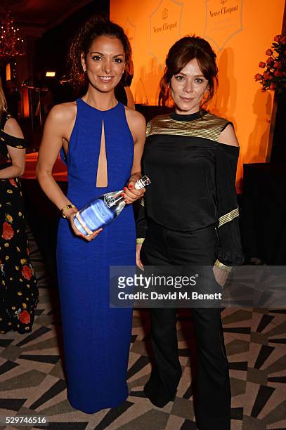 Cassandra Stavrou, winner of the 2016 Veuve Clicquot New Generation Award, and Anna Friel attend the Veuve Clicquot Business Woman Award at The...