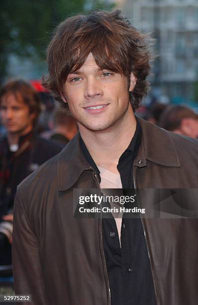 Jared Padalecki arrives at the UK Premiere of "House of Wax" at Vue Leicester Square on May 24, 2005 in London, England.