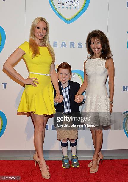 Susan Lucci with daughter Liza Huber and grandson Brendan Hesterberg attend 15th Annual Women Who Care Awards Luncheon at Cipriani 42nd Street on May...