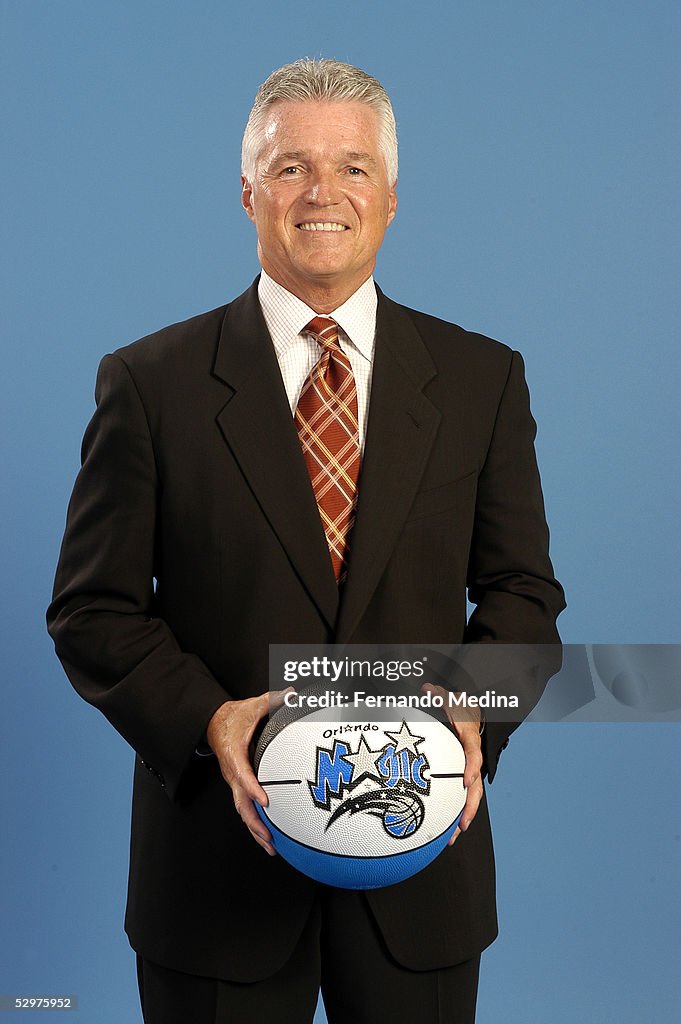 New Orlando Magic head coach Brian Hill poses for a portrait on May ...
