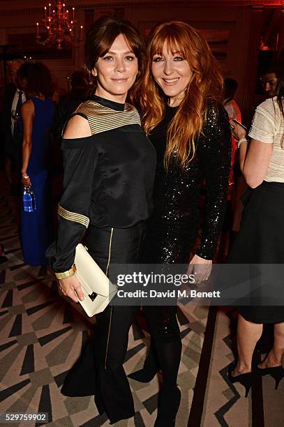 Anna Friel and Charlotte Tilbury attend the Veuve Clicquot Business Woman Award at The Ballroom of Claridge's on May 9, 2016 in London, Englan