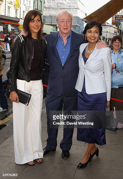 Natasha Caine, Michael Caine and his wife Shakira Caine arrive at The Grand Classics "Casablanca" private VIP screening at The Electric Cinema on May...