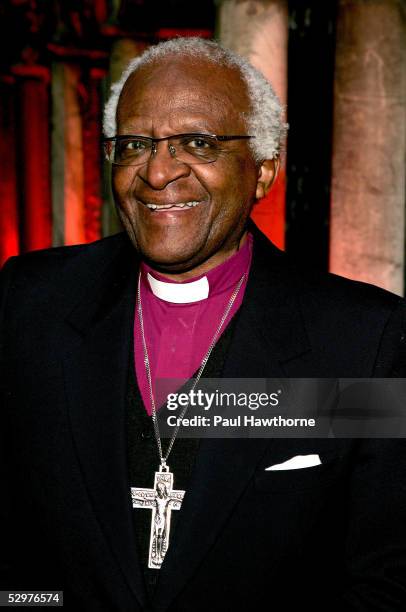 Archbishop Emeritus Desmond Tutu attends a ceremony in which he was honored by the Africa Foundation And Conservation Corporation Africa at The...