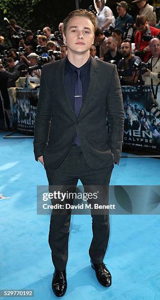 Ben Hardy attends a Global Fan Screening of "X-Men: Apocalypse" at the BFI IMAX on May 9, 2016 in London, England.