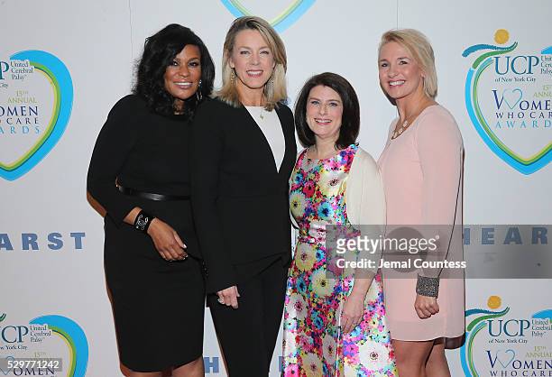 Beverly Bond, Deborah Norville, Ellyn Shook and Jenny Long attend the 15th Annual Women Who Care luncheon benefiting United Cerebral Palsy of New...