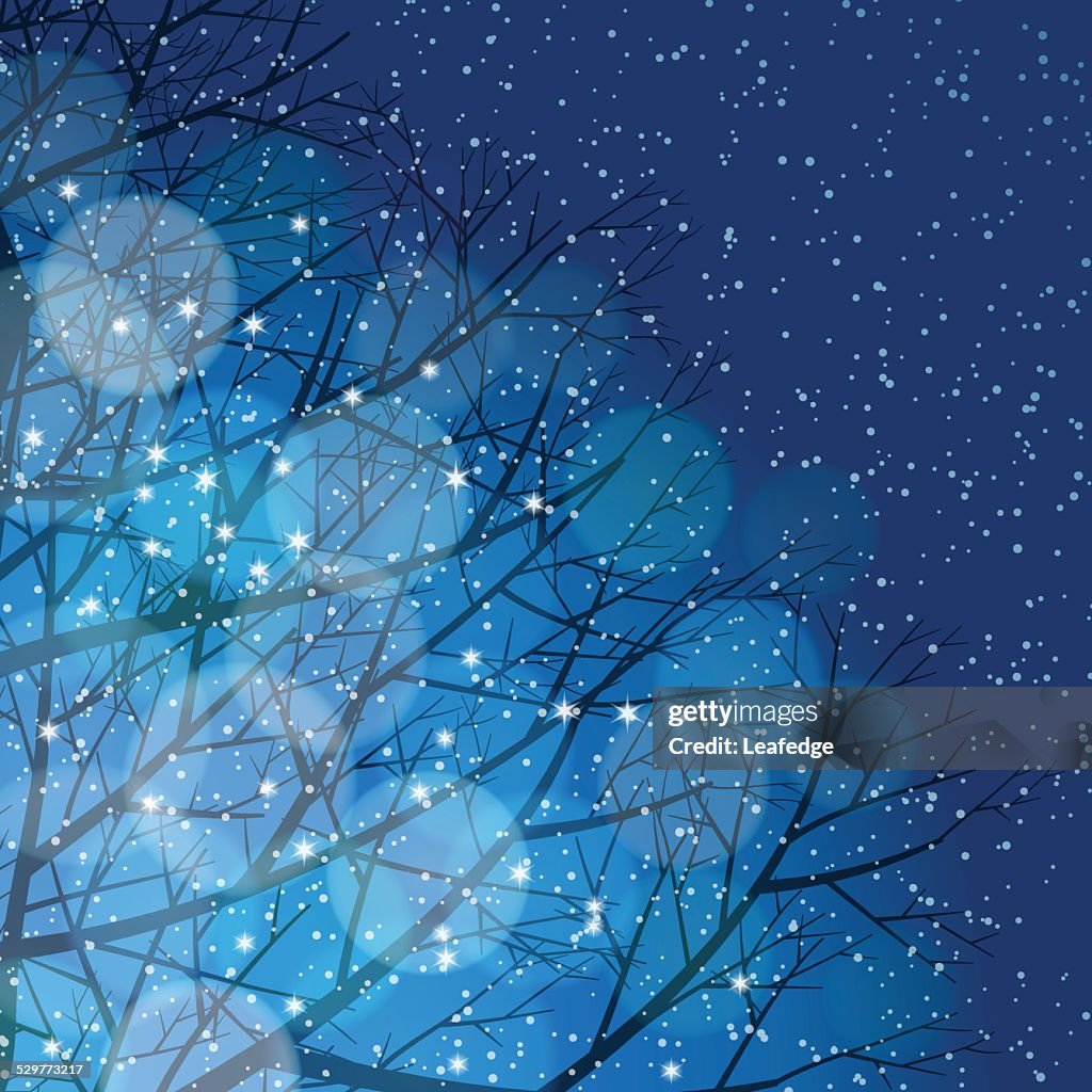 Winter background[Illumination and snow]