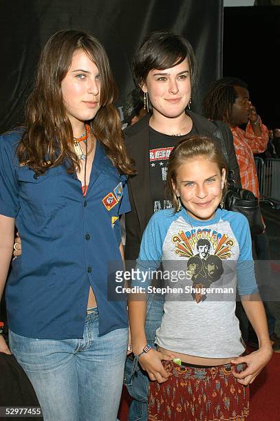 Scout Willis, Rumer Willis and Tallulah Willis arrives at the Premiere of TriStar Pictures "Lords Of Dogtown" at the Mann's Chinese Theater on May...
