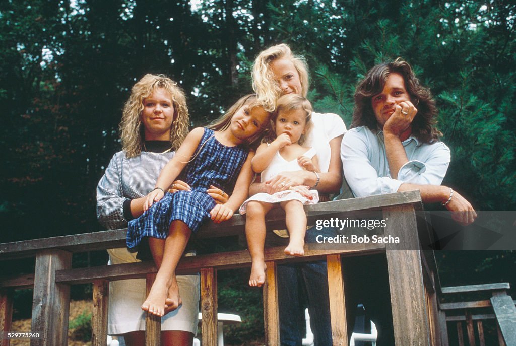 John Cougar Mellencamp with His Family