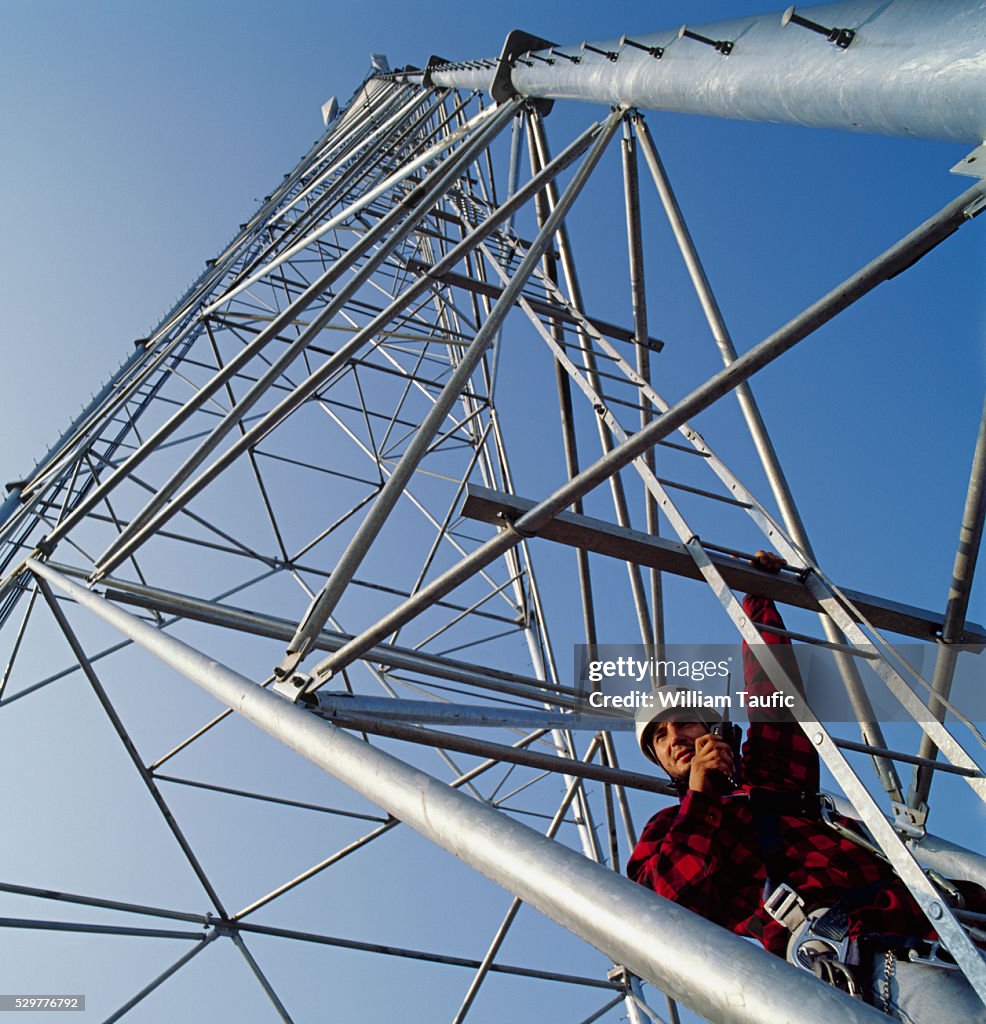Communications Tower Worker