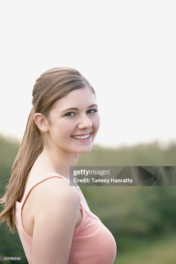 Young woman smiling