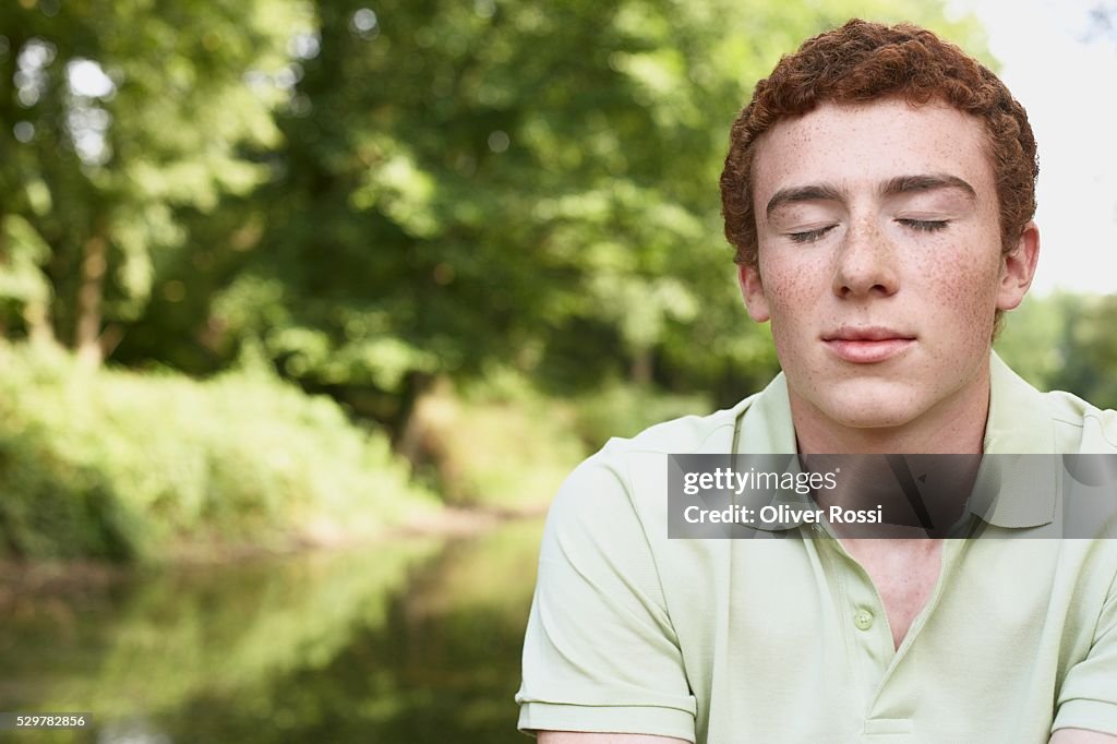 Young Man Outside