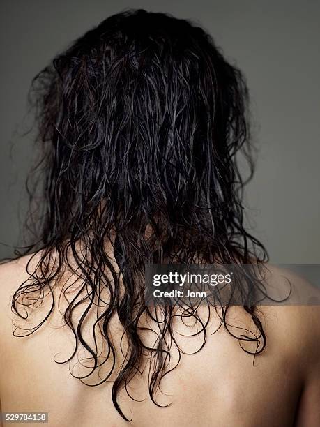 shirtless man with long hair - long hair stock pictures, royalty-free photos & images