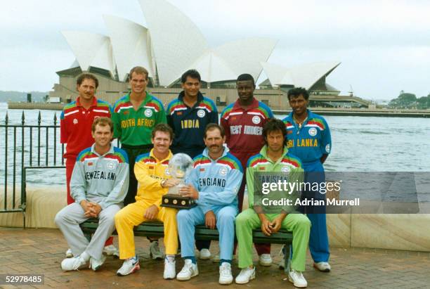 David Houghton of Zimbabwe, Keppler Wessels of South Africa, Mohammed Azharuddin of India, Richie Richardson of the West Indies and Aravinda De Silva...