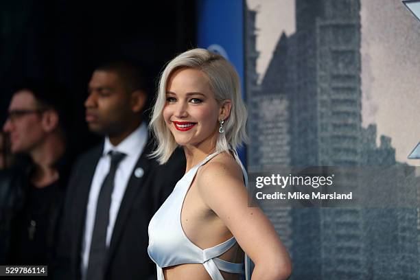 Jennifer Lawrence attends a Global Fan Screening of "X-Men Apocalypse" at BFI IMAX on May 9, 2016 in London, England.