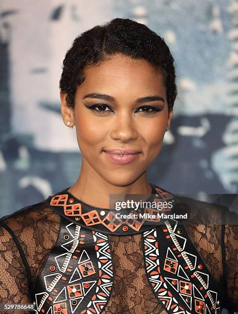 Alexandra Shipp attends a Global Fan Screening of "X-Men Apocalypse" at BFI IMAX on May 9, 2016 in London, England.