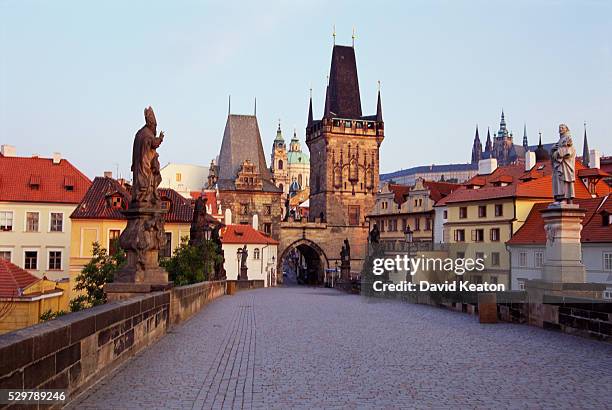 charles bridge, prague - kearton stock pictures, royalty-free photos & images