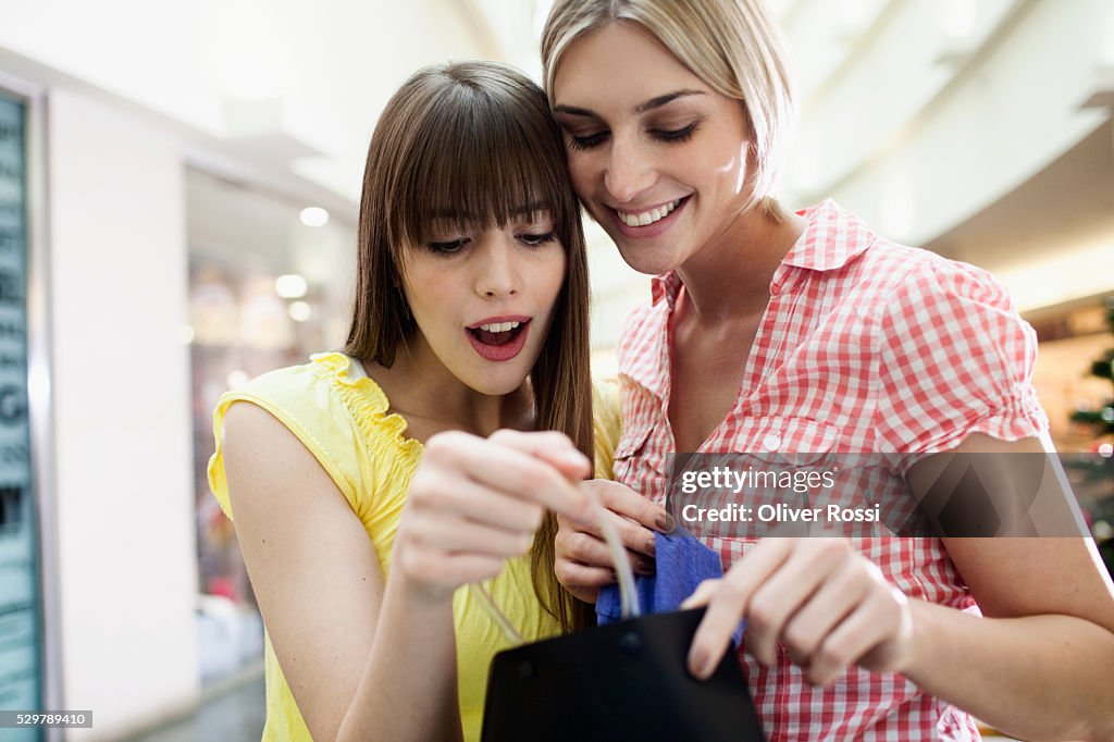 Young friends shopping