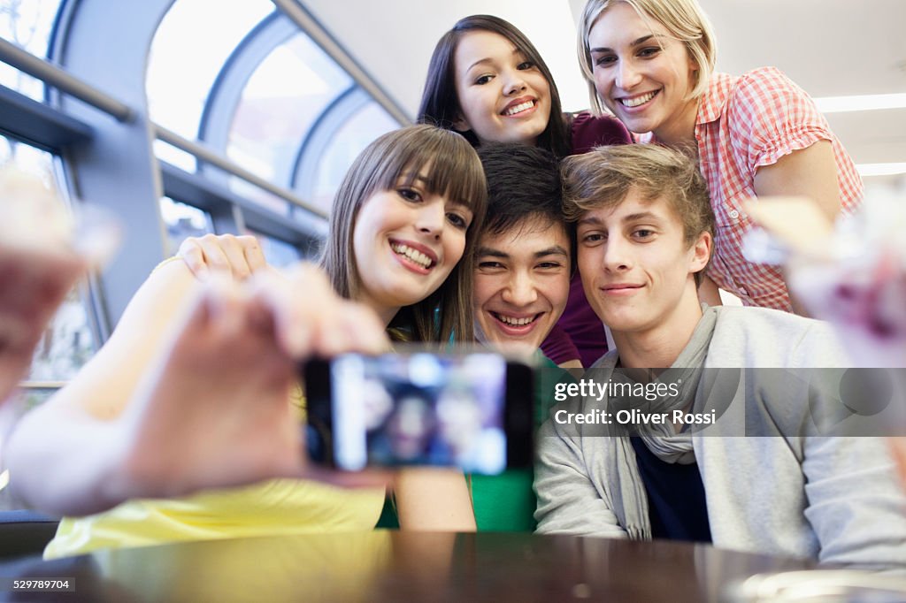 Young friends taking a picture