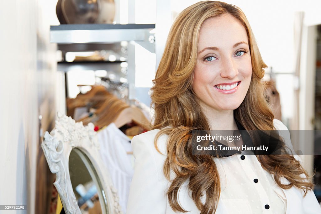 Portrait of sales clerk