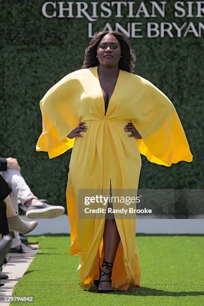 Danielle Brooks walks the runway during the Christian Siriano x Lane Bryant Runway Show at United Nations on May 9, 2016 in New York City.