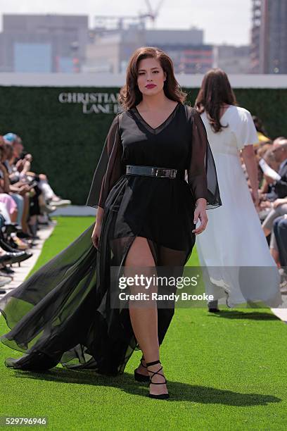 Model Ashley Graham walks the runway during the Christian Siriano x Lane Bryant Runway Show at United Nations on May 9, 2016 in New York City.