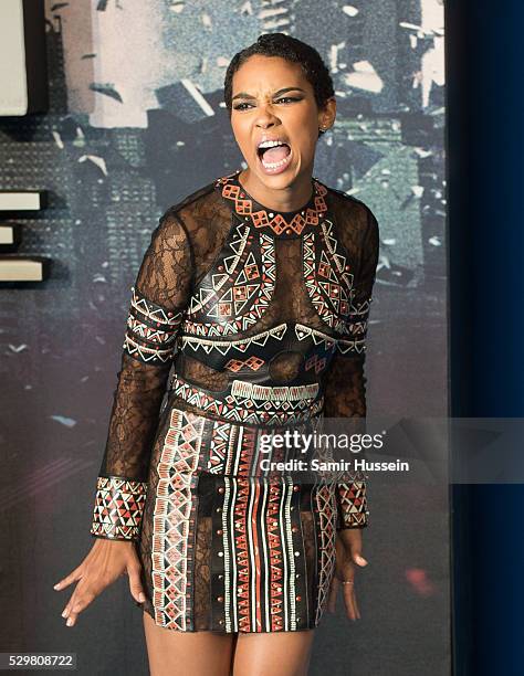 Alexandra Shipp attends a Global Fan Screening of "X-Men Apocalypse" at BFI IMAX on May 9, 2016 in London, England.