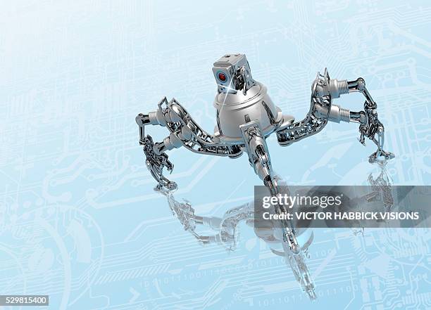 microrobot, conceptual artwork - microrobot stock pictures, royalty-free photos & images