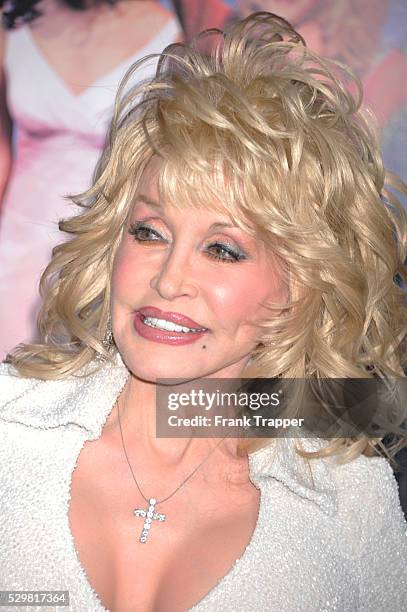 Actress Dolly Parton arrives at the world premiere of "Joyful Noise" held at Grauman's Chinese Theater in Hollywood.