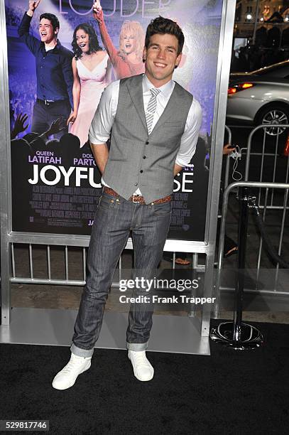 Actor Austin Stowell arrives at the world premiere of "Joyful Noise" held at Grauman's Chinese Theater in Hollywood.