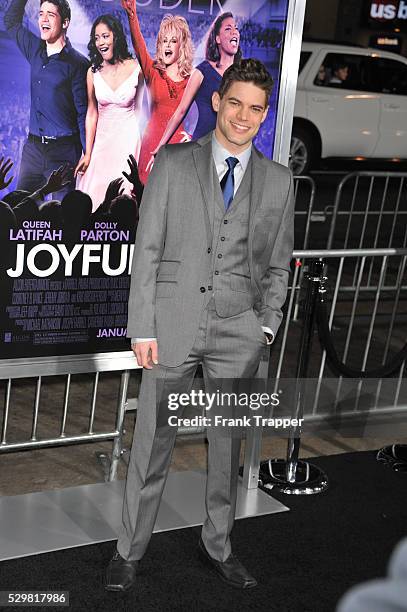 Actor Jeremy Jordan arrives at the world premiere of "Joyful Noise" held at Grauman's Chinese Theater in Hollywood.