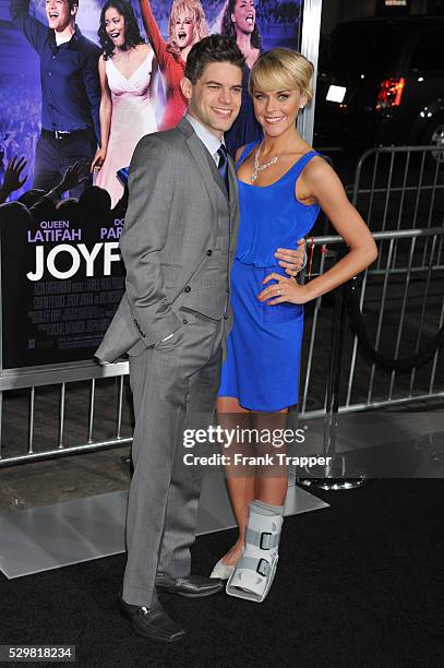 Actor Jeremy Jordan and actress Ashley Spencer arrives at the world premiere of "Joyful Noise" held at Grauman's Chinese Theater in Hollywood.