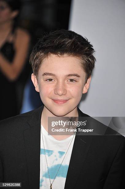 Singer Greyson Chance arrives at the People's Choice Awards 2012 held at Nokia Theater L.A. Live in Los Angeles.